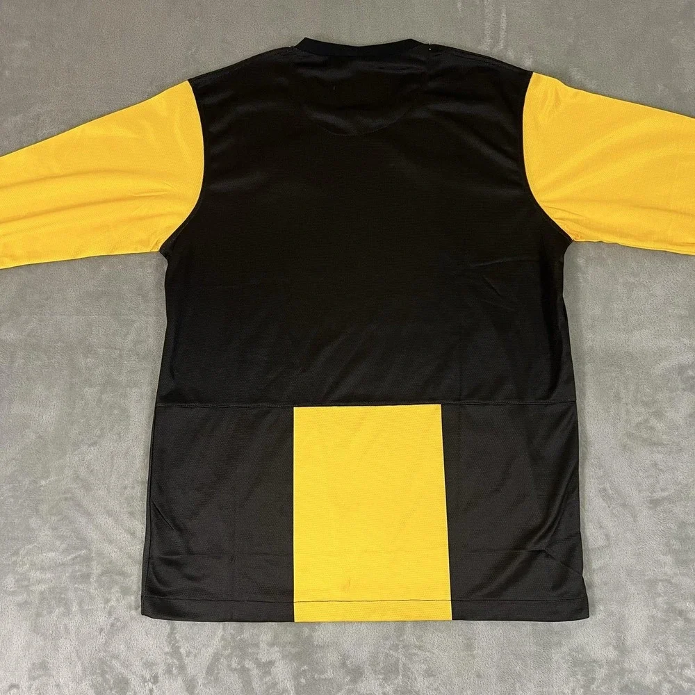 Malaysia Soccer Jersey Mens XL Yellow Black Nike Dri Fit Long Sleeve 2012